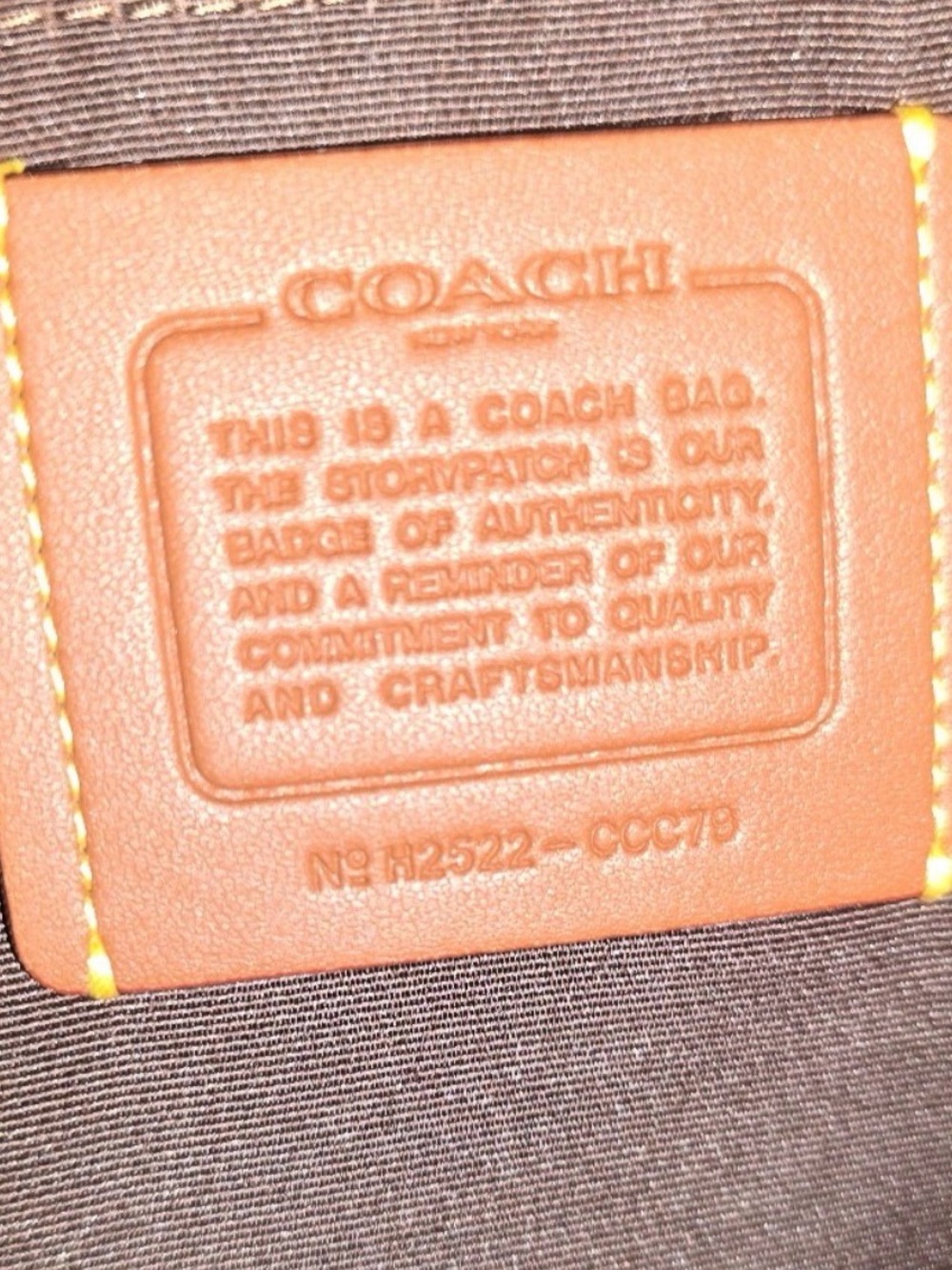 Coach Rowan Brown Suede Satchel with Dark Brown Leather Trim and Gold Hardware - Picture 6 of 7